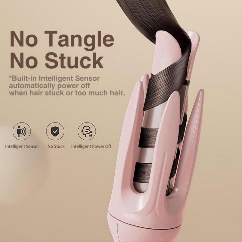 Fully automatic curling stick lazy curling tool,Negative Ion Automatic Hair Hair Curl Wand, 4 Modes Temperatures Rotating Curling Iron for Women, Hair Styling Tools for Home, Automatic Curling Stick ,Christmas, New Year, birthday gifts