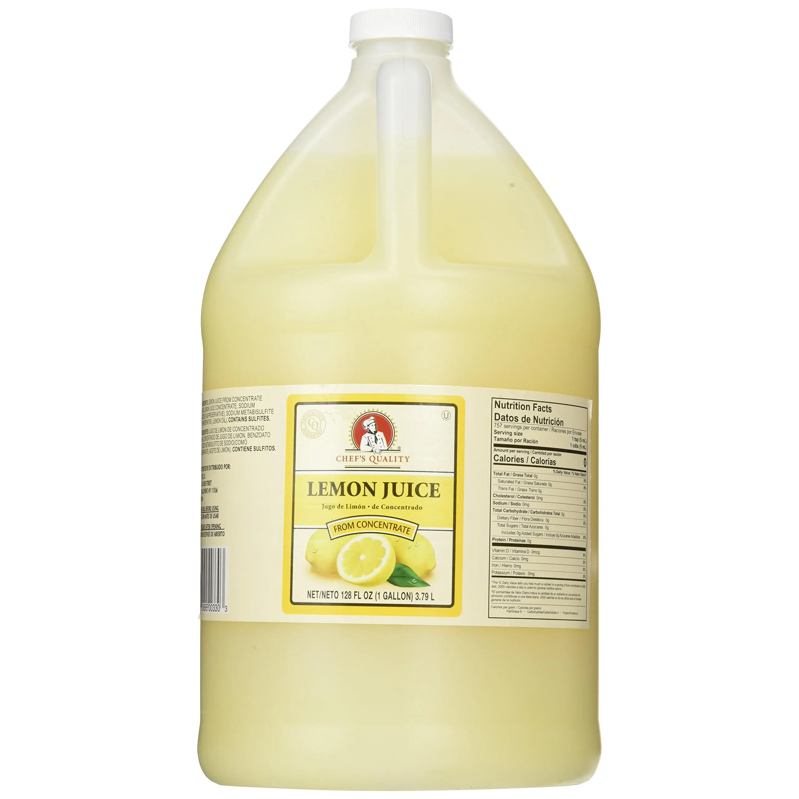 Chef's Quality Lemon juice, 128 Ounce