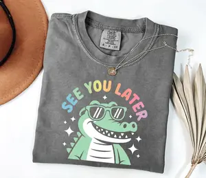 Funny Last Day Of School Teacher Shirt End Of Year Comfort Colors T-shirt See You Later Alligator Teacher Summer T-shirt Teacher Gift