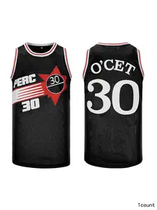 Basketball Jersey Perfect Fan Gift,Quick-dry,Polyester Sleeveless,Loose Casual Breathable,Embroidery