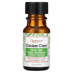 Quantum Health Canker Care+, Oral Gel Pain Reliever, 0.33 fl oz (9.7 ml)
