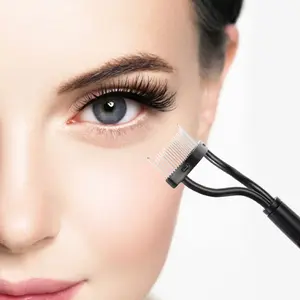 3pcs Eyelash Curler Beauty Makeup Lash Separator Foldable Metal Eyelash Brush Comb Mascara Curl Beauty Makeup Cosmetic Tool