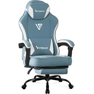 【Black Friday Special】Vonesse Adult Gaming Chair, High Back Computer Chair, Large Gaming Chair with Foot Pedal and Massage Function, 160° Tilt Gaming Chair 300 lb recliner Office Chair Ergonomic Durable Adjustable Relaxation V3008A