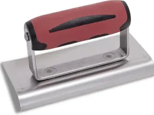 Curved Concrete Edger, 6 x 3 Stainless Steel Blade, 1/2 Lip x 3/8 Radius