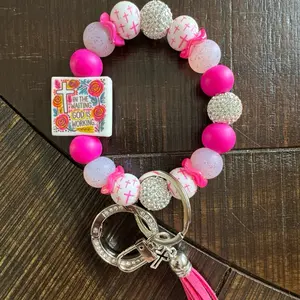 Religious Collectible Keychain Wristlet with O-Ring