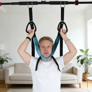 Over Door Neck Hammock Portable Neck Stretcher Cervical Neck Support Soft Neck Hanging Strap Household Neck Relaxation Accessory Adjustable Neck Wrap Lightweight Neck Rest Tool Home Daily Neck Comfort Gear for Adults Indoor Daily Use