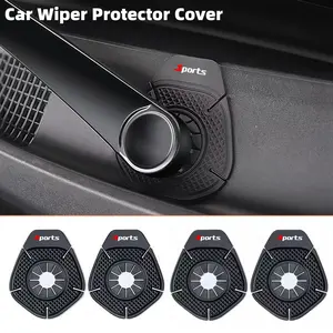 4pcs Car Windshield Wiper Hole Covers, Dustproof Rain Shield Protectors, Automotive Decoration Accessories, Bug & Hood Protection