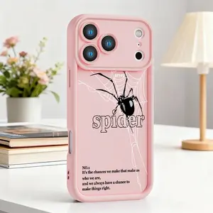 Spider Style Phone Case for iPhone 17 16 15 14 Pro Max 13 12 11 XR XS Plus Shockproof Anti Scratch Protective Slim TPU Cover