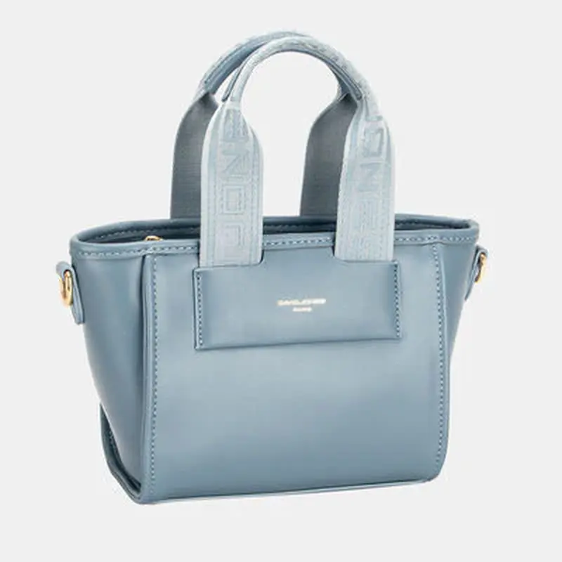 David Jones Small Handbag with Embossed Pattern Handles Does not apply