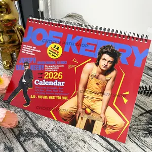 Joe Keery 2026 Wall Calendar, Steve Harrington Horror Movie Fans, Celebrity Unique Holiday, New Year, Funny Gift For Friends, 2026 Wall Calendar