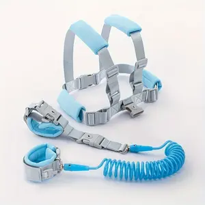 Dual-Use Anti-Loss Wristband: Retractable Spring-Coil Safety Leash and Multifunctional Anti-Loss Strap—Specially Designed for Outdoor Outings to Prevent Getting Lost.