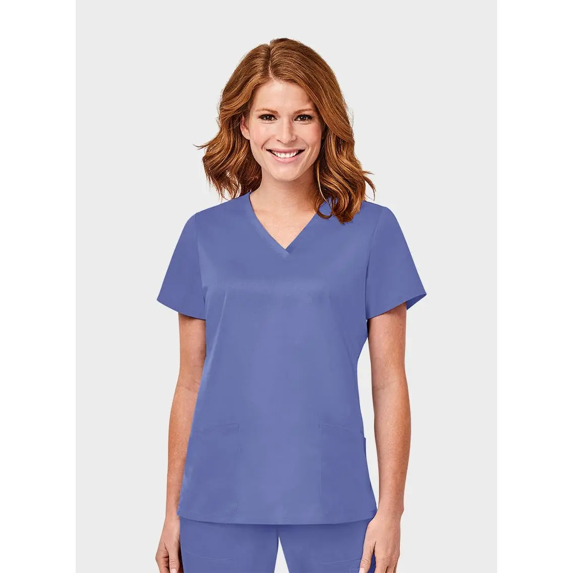 Maevn Elements EL9105 Ladies 2-Pocket V-Neck Top (Final sale)