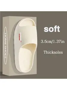 Evinrude Outboards Logo Printed Unisex Slides, Non Slip Soft Sole Casual Slippers for Boating Outdoor Beach Use