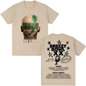 CB Tour Breezy Bowl XX 20 Year Shirt, Concert Retro 2025 Shirt, Chris Graphic Tee, Music Tour Y2k T-Shirt, Fresh Styles, Updated