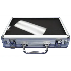 200 Aluminum Chip Case with Clear Acrylic Lid