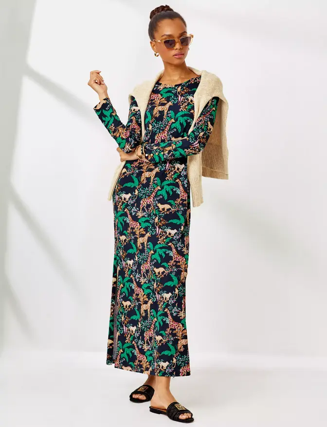NWT Lilly Pulitzer Marylane Maxi Dress Multicolor UPF 50+ Size L for  Women's Casual Wear - Womenswear - TikTok Shop