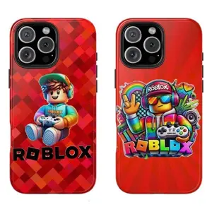 Roblox Phone Case , iPhone 17 16 15 14 13 12 11 X 8 7 Pro Max/Pro/Mini,  Shockproof Anti-Drop Protective Cases