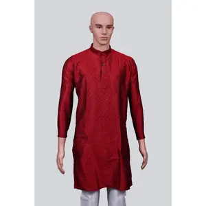 Men's Diamond Pattern Kurta: Ethnic Elegance Meets Modern Comfort