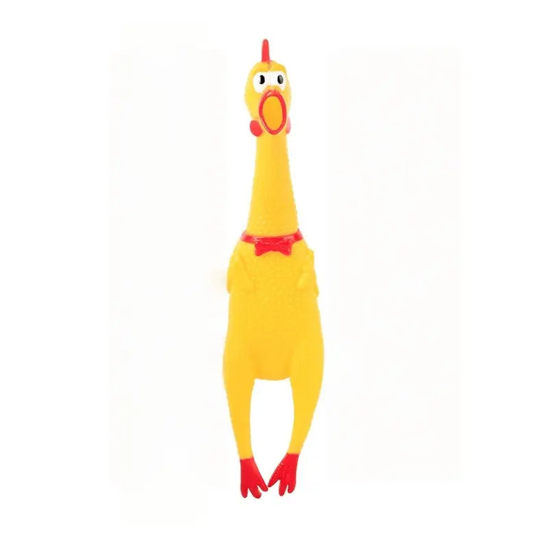 Screeching Chicken Silicone Toy, Sound-Activated Screech Bird, Realistic Pet Toy, Fun Interactive Animal Plaything, Perfect for Kids & Pets