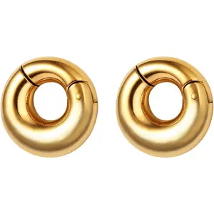 2 PCS Hypoallergenic 316 Stainless Steel Halo Ear Hangers Hot Ear Weights Gauges Plugs for Stretched Lobe Body Piercing Jewelry, Pair Selling in 2g 0g