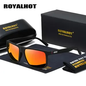 RoyalHot Unisex Polarized Elastic Square Frame Sunglasses Driving Sun Glasses Shades Oculos Masculino Male 900124