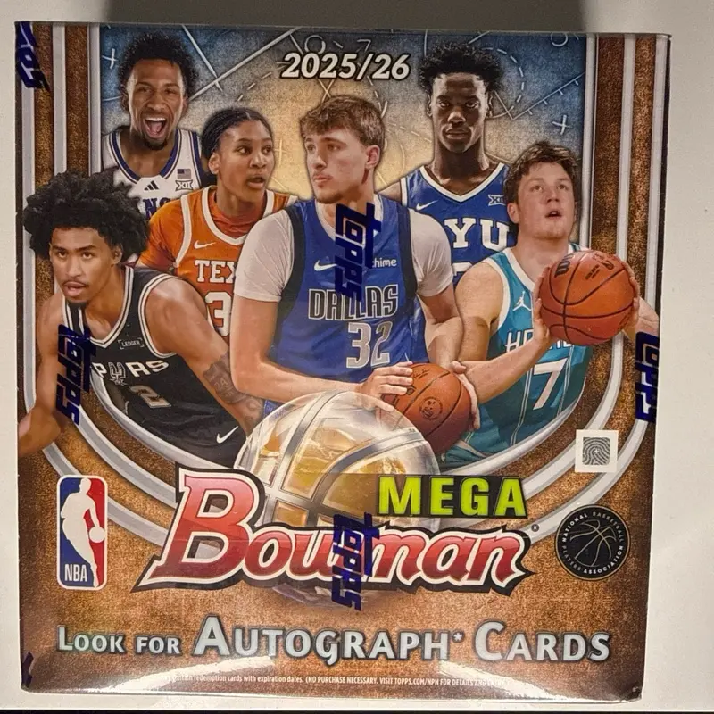 2025-26 Bowman Basketball Factory Sealed Mega Box 42 cards NEW!