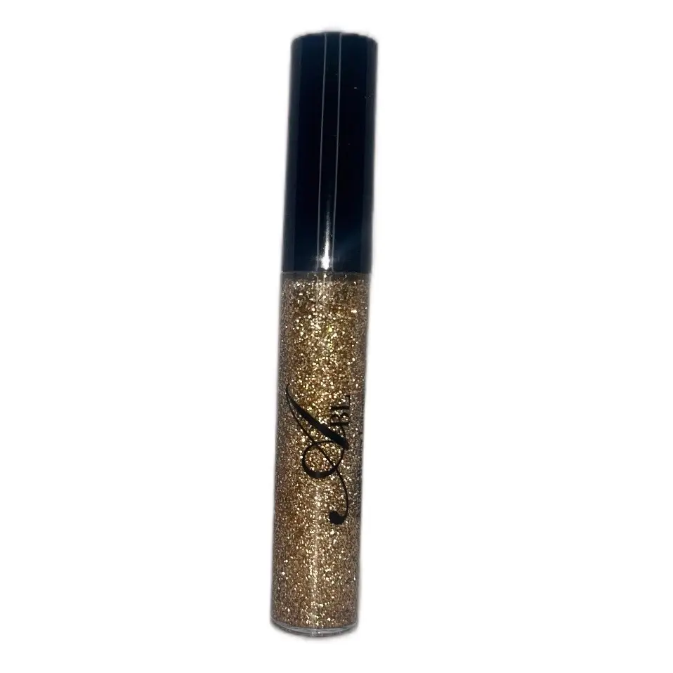 24 K Gold Lip Brilliance Gloss - Makeup Cosmetic Lipgloss Hydrate Glitter Hydrating Glossy Moisture glittery liquid glitter i love queen  glitter