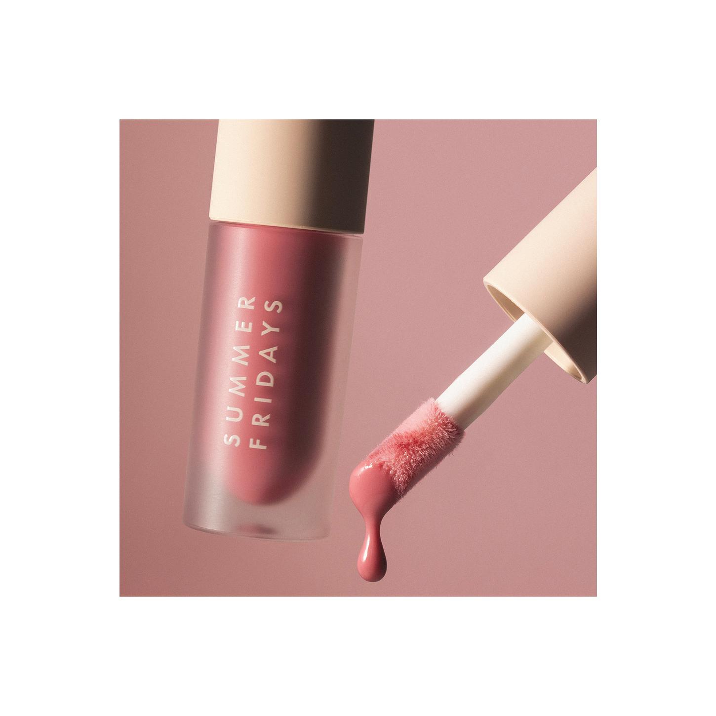 Summer Fridays Dream Lip Oil in Rosebud