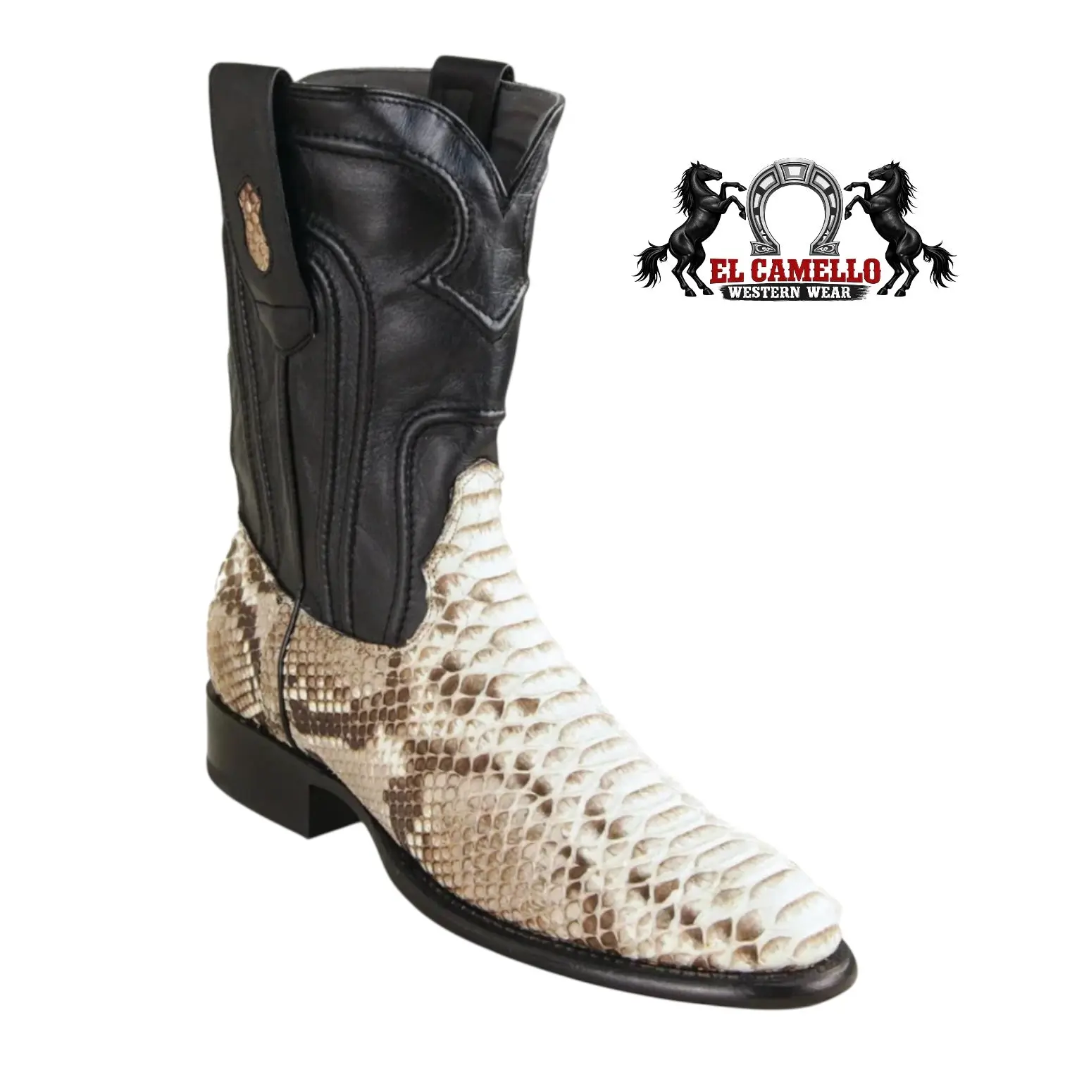 Roper Men’s Natural Python Nobuck Western Boots 269IZN5749