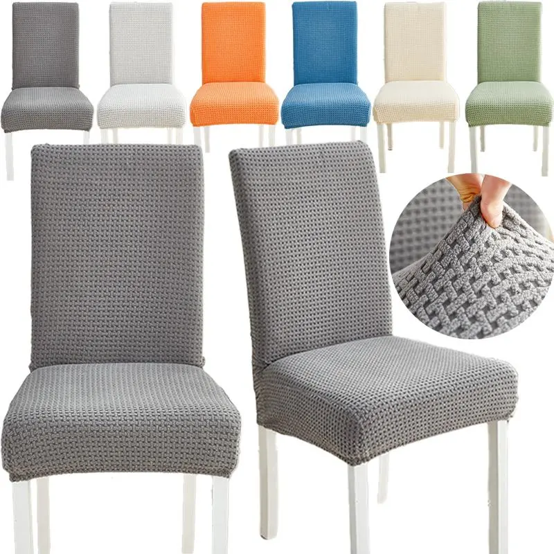 1/2/4/6/8 Pieces Jacquard Dining Chair Covers Set, Washable Dining Chair Slipcovers, One Size Fits All, Removable and Washable, Suitable for Restaurants, Parties and Home Decoration, Suitable for Kitchen and Hotel Use
