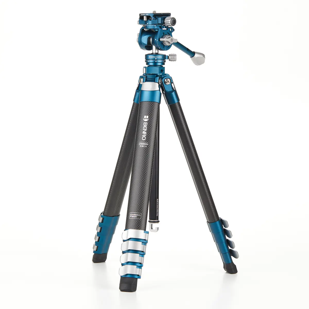 Benro CyanBird 5-Section Carbon Fiber Tripod with FS20PRO 3-Way 2 in 1 Pan/Tilt Head