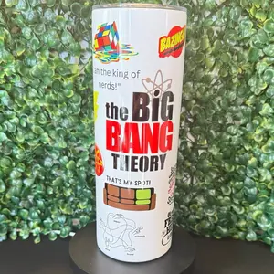 Big Bang Theory Themed Tumbler for Coffee and Late-Night Marathons - Limited Quantities Available