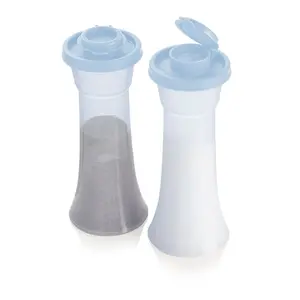 Classic Salt and Pepper Shakers Airtight Leakproof Container Set for Kitchen Seasoning