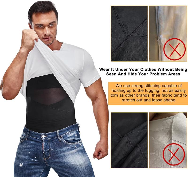 Men's Compression Shirt Body Shaper Vest Tight Tummy Underwear Tank Top Smoothing Chest Shapewear Breathable Workout Gym Tank Sports Clothing Men's Compression Shirt Body Shaper Vest Tight Tummy Underwear Tank Top Smoothing Chest Shapewear Breathable Workout Gym Tank Sports Clothing