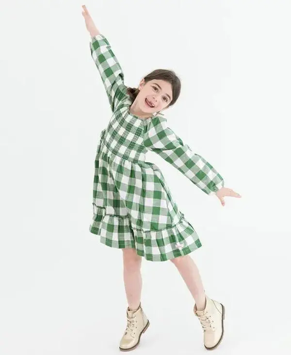 Dark Ivy Smocked Dress