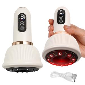 electric cupping massager, vacuum cupping massager, 9 levels of heating and suction, portable massage tool, personal handheld massager for home use, father's day gift