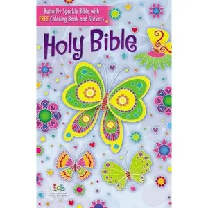 USED-Butterfly Sparkle Bible-ICB by Thomas Nelson (Hardcover)