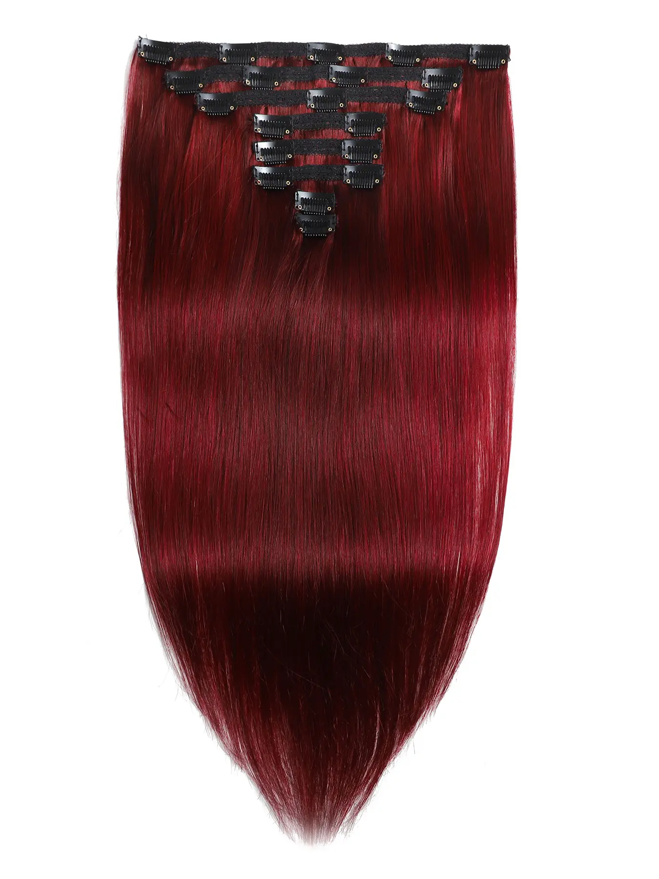 Seamless Clip In Human Hair Extensions 8pcs 120g 16inch Kinky Straight Amazon.com : Kinky Straight Clip ins 16 Inch Clip in Hair  main image 2