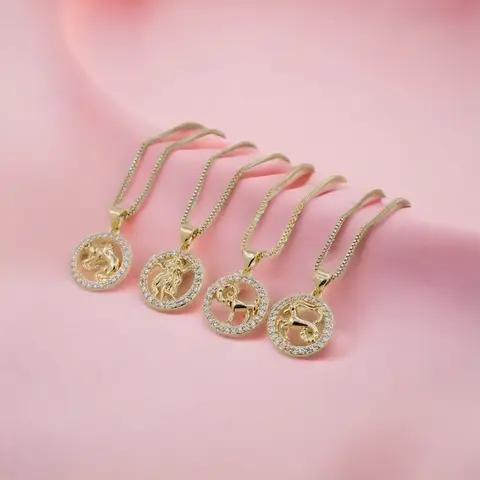 Horoscope, zodiac constellation necklace