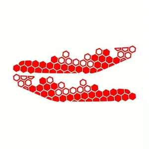 2-Pack Morcycle Honeycomb Reflective Decals, PVC Material, Body Vinyl Stickers for Scooters, Helmets & Bumpers, Cusmizable Accessory for Morbike Modification