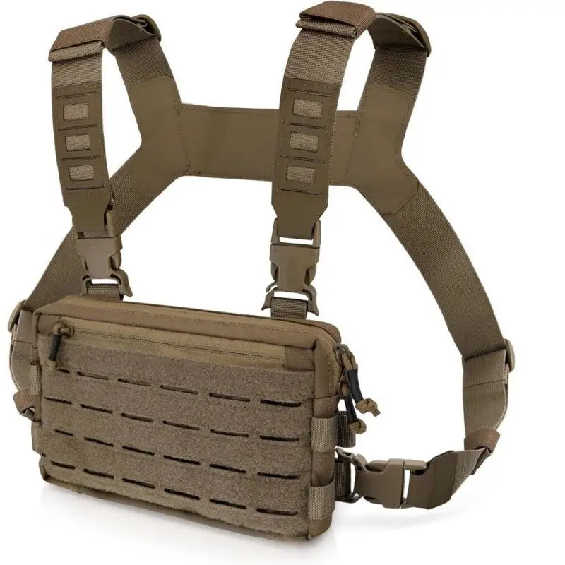 Tactical Chest Bag Outdoor Hunting Tactical Vest Outdoor Sports Cycling Vest Multifunctional Chest Bag crochet bag organizer camouflage design adjustable underarm backpack Lightweight Reflective Running Vest
