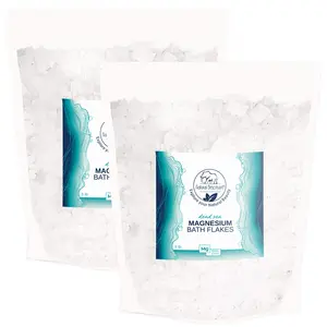 Natural Elephant Magnesium Bath Flakes 10lb (2 Pack of 5lbs) - Soothes Muscle Aches, Reduces Stress & Anxiety, Promotes Relaxation for Bath and Foot Soaks