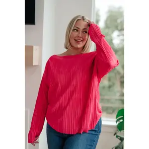 Going Out Plisse Top