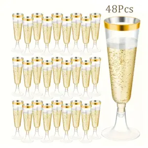 Elegant Heavy-Duty Champagne Flutes Set, Perfect for Parties & Celebrations, Ideal for Weddings, Birthdays, Christmas, Thanksgiving