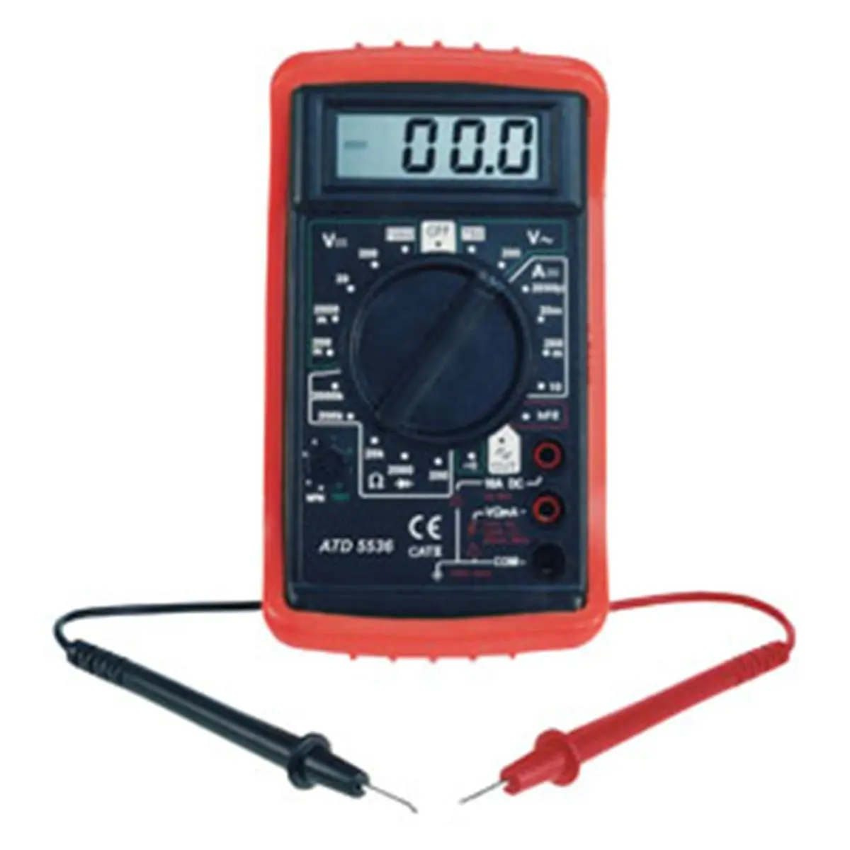 212 MAIN ATD-5536 Digital Multimeter - Compact Cycling Circuit Tester, Voltage Tester, Continuity Beeper with Test Leads for Outdoor Recreation