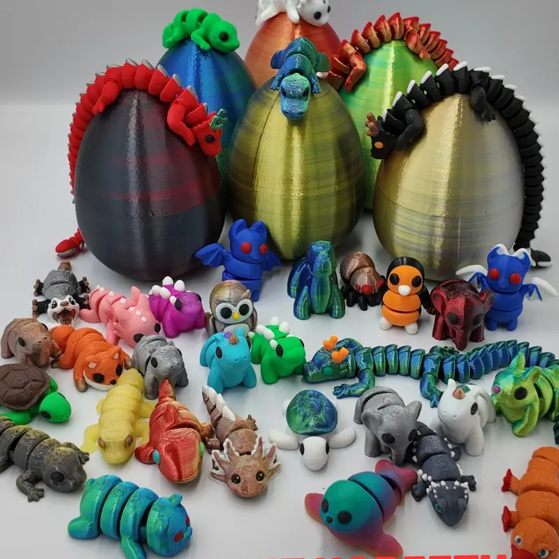 MINI Animals - Articulating 3D Printed Collectible Figurines Home Decor