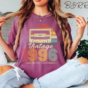 Comfort Colors® Vintage 1996 Shirt, Birthday Gift For Men, Birthday Best Friend Shirt, Birthday Gift, Born in 1996, 1996 Birthday Sweatshirt 9W9P0