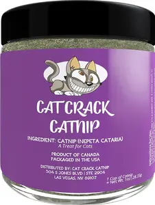 Zoomie Inducing Cat Nip Blend - 100% Natural Catnip Treats for Cat Toys, Nip Spray & Cat Accessories (1 Cup)