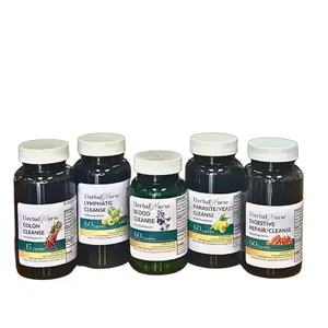 The Herbal Nurse Herbal Detox Kit 5pc FULL BODY DETOX SUPPLEMENT Viral Cleanse Herbal Remedies Lymphatic Lymph Cleanse, Blood Cleanse. Digestive Repair, Colon Cleanse, Parasite and Yeast Cleanse