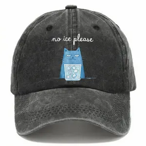 No ICE Please Washed Hat, No Ice Cat Meme Hat, Pro Immigration Cap, Abolish ICE Hat, Social Justice Protest Hat, Anti Ice Cap